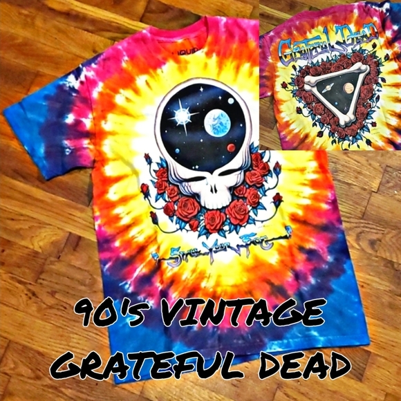 Liquid Blue Other - VINTAGE 90s GRATEFUL DEAD Tee Unisex Medium